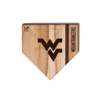 "Jardine West Virginia Mountaineers Baseball BBQ 12"" x 12"" Home Plate Cutting Board"