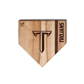 Jardine Troy University Trojans Baseball BBQ 12" x 12" Home Plate Cutting Board