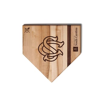Jardine South Carolina Gamecocks Baseball BBQ 12" x 12" Home Plate Cutting Board