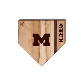 "Jardine Michigan Wolverines Baseball BBQ 12"" x 12"" Home Plate Cutting Board"