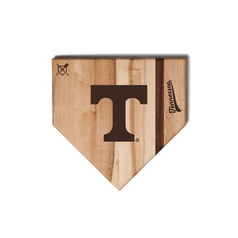 Jardine Tennessee Volunteers Baseball BBQ 12" x 12" Home Plate Cutting Board
