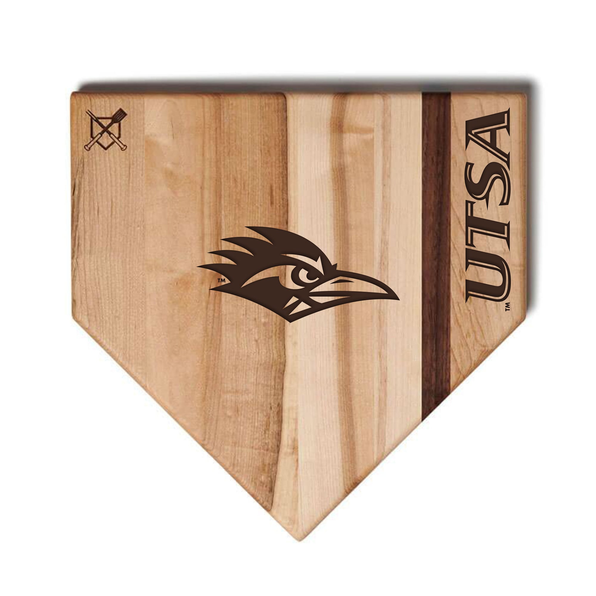 Jardine UTSA Roadrunners Baseball BBQ 17'' x 17'' Home Plate Cutting Board