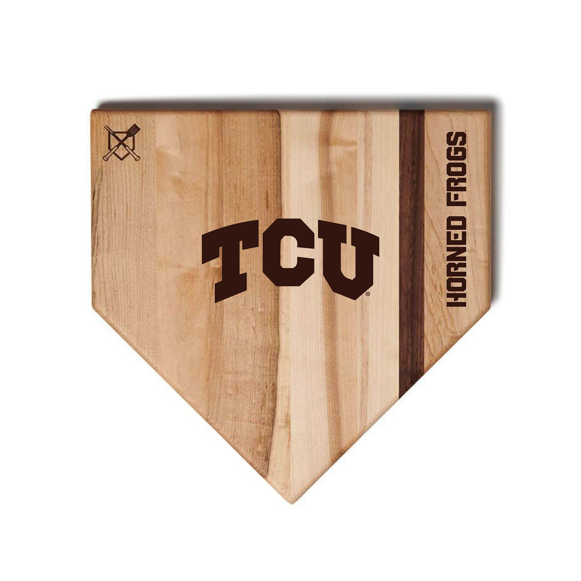Jardine TCU Horned Frogs Baseball BBQ 17” x 17” Home Plate Cutting Board Jardine TCU Horned Frogs Baseball BBQ 17” x 17” Home Plate Cutting Board