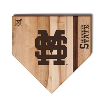 Jardine Mississippi State Bulldogs Baseball BBQ 17'' x 17'' Home Plate Cutting Board