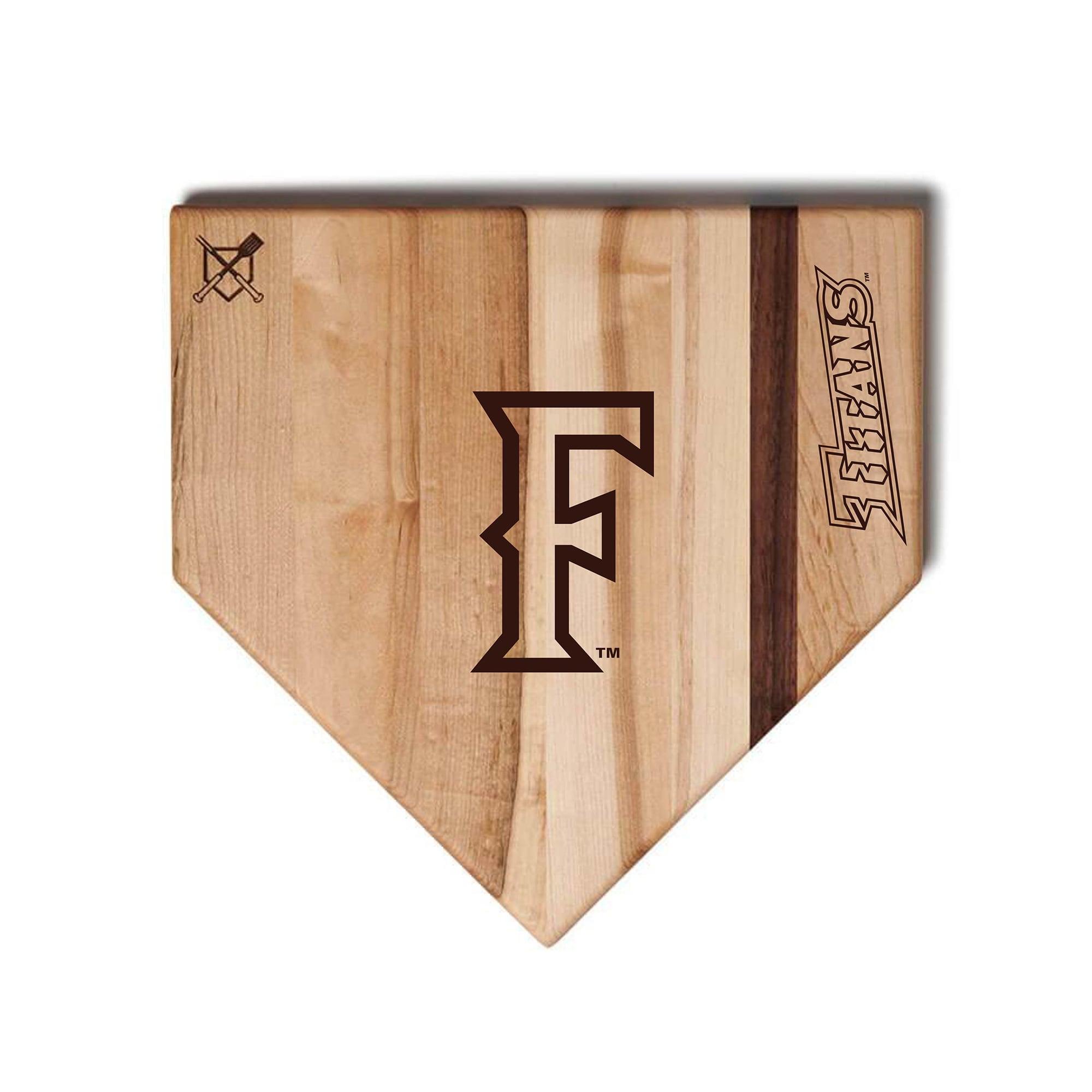 Jardine Cal State Fullerton Titans Baseball BBQ 17'' x 17'' Home Plate Cutting Board