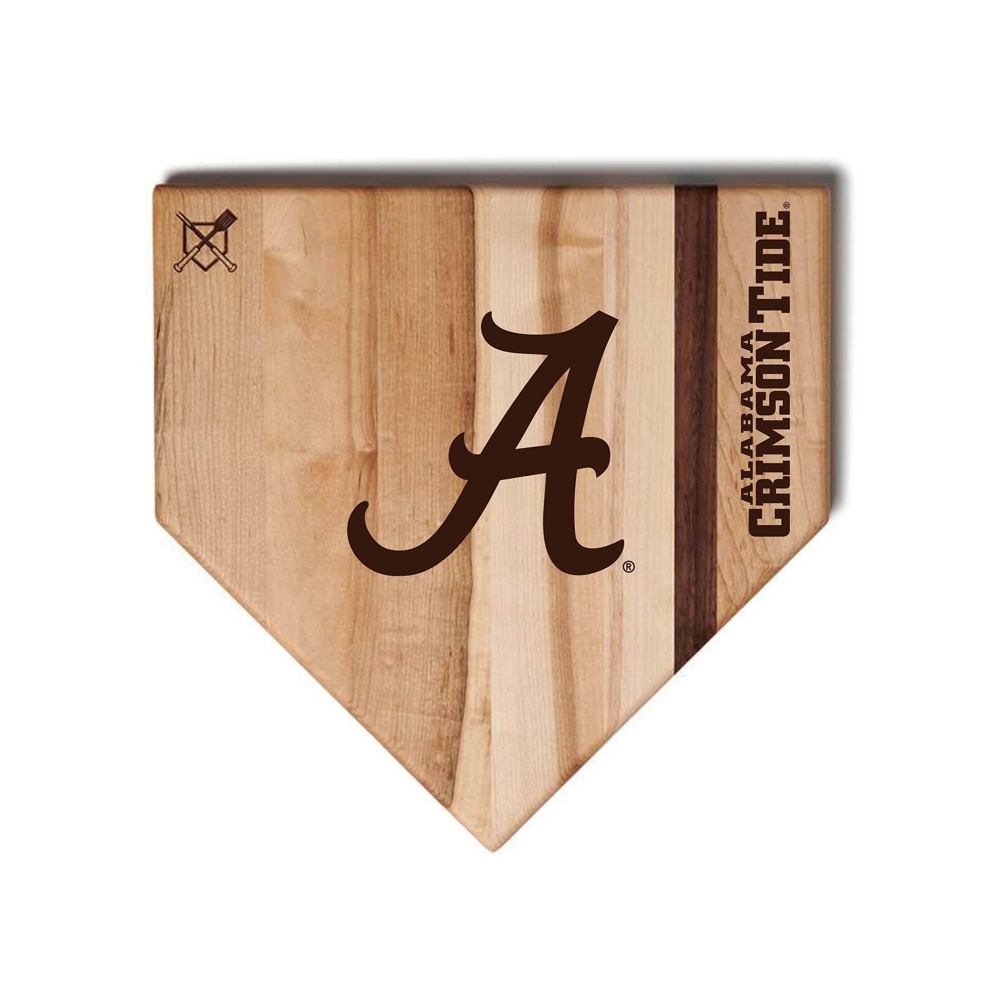 Jardine Alabama Crimson Tide Baseball BBQ 17'' x 17'' Home Plate Cutting Board