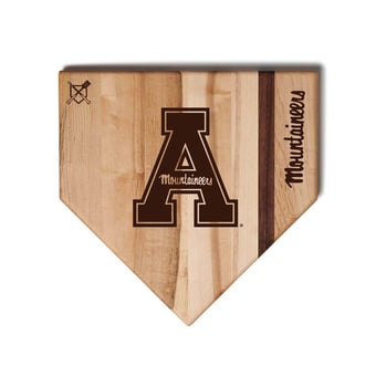 Jardine Appalachian State Mountaineers Baseball BBQ 17'' x 17'' Home Plate Cutting Board