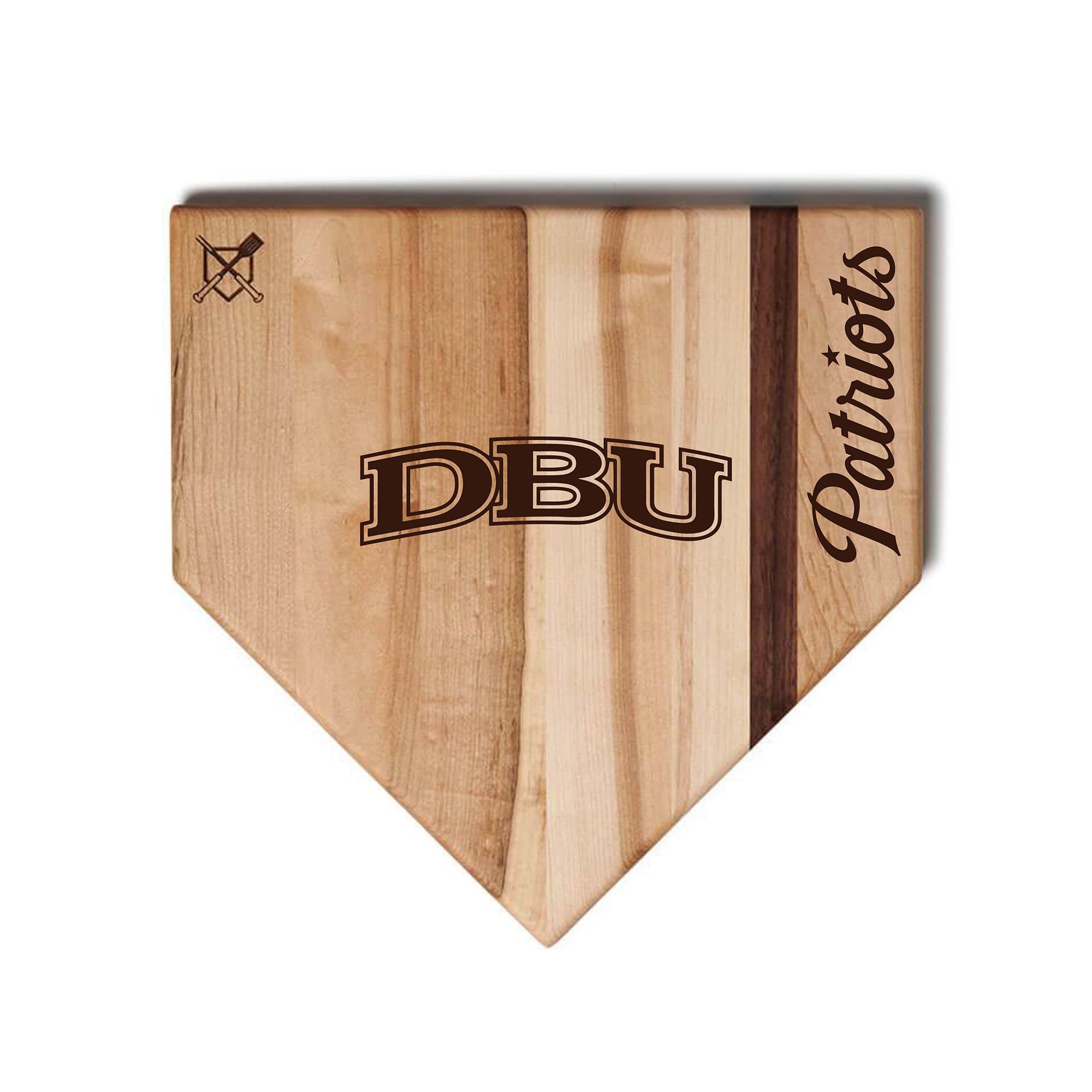 Jardine Dallas Baptist Patriots Baseball BBQ 17'' x 17'' Home Plate Cutting Board