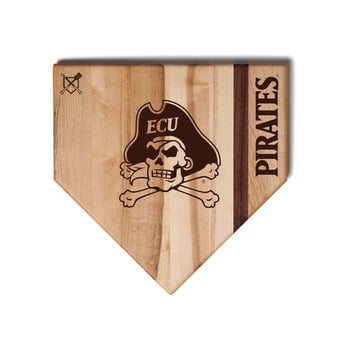 Jardine ECU Pirates Baseball BBQ 17'' x 17'' Home Plate Cutting Board