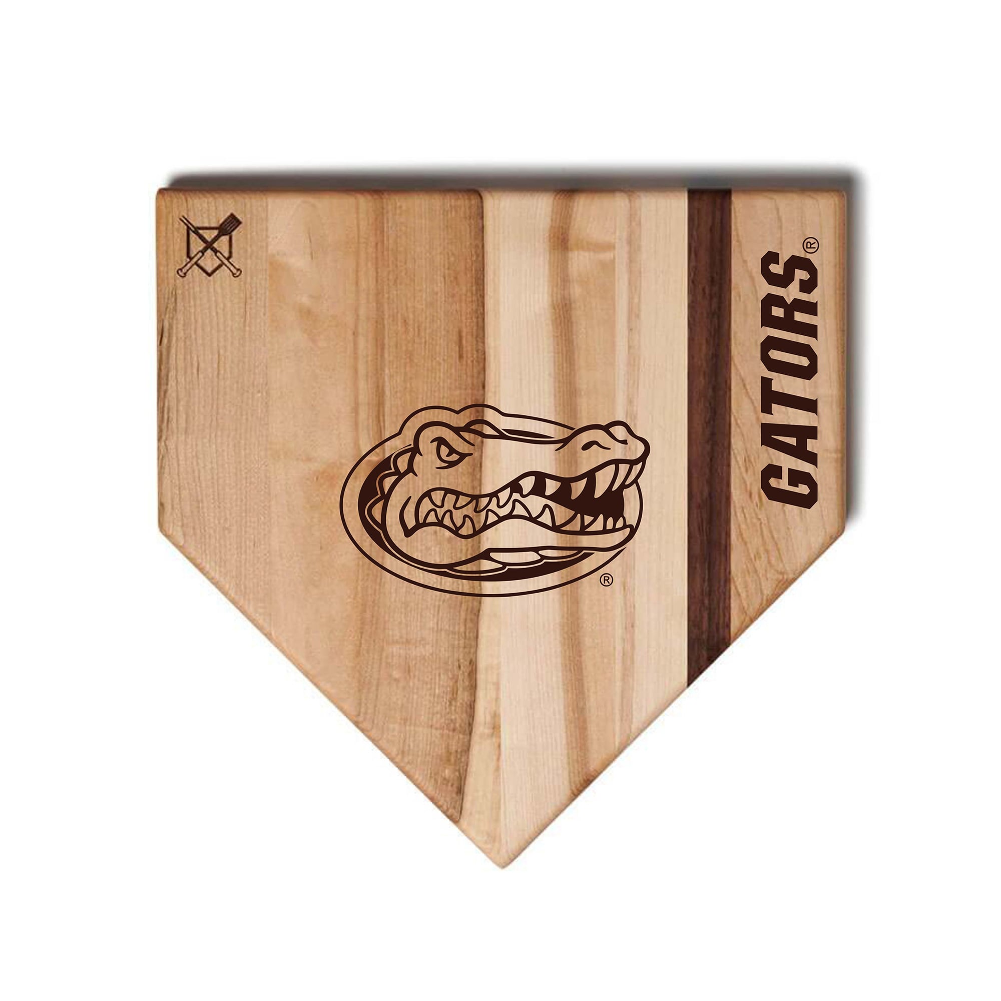 Jardine Florida Gators Baseball BBQ 17'' x 17'' Home Plate Cutting Board