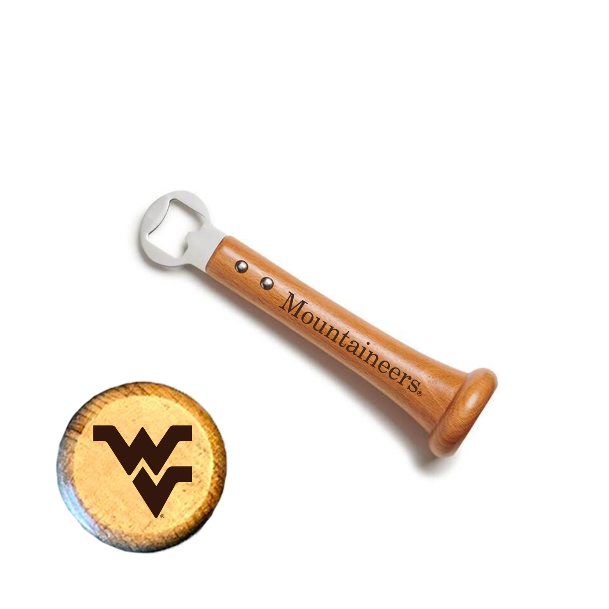 Jardine West Virginia Mountaineers Baseball BBQ Pickoff Bottle Opener