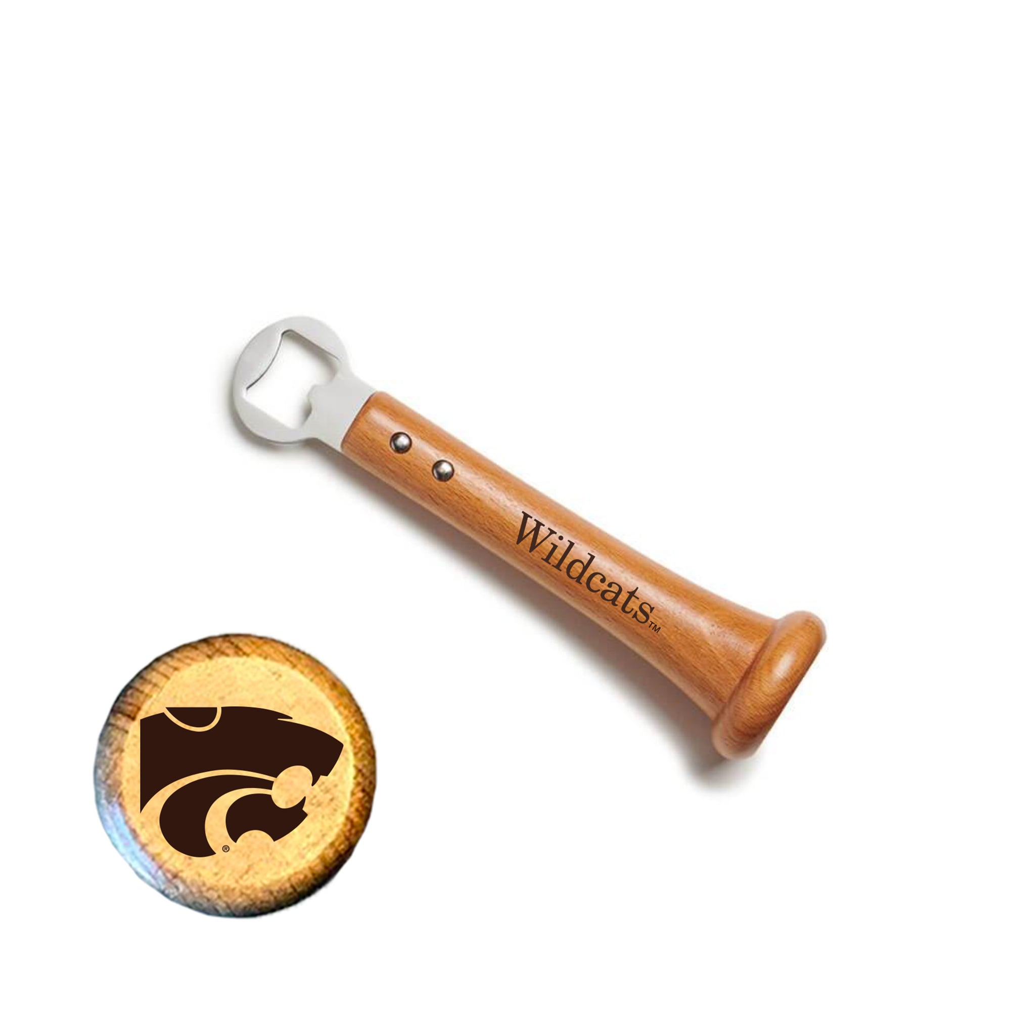 Jardine Kansas State Wildcats Baseball BBQ Pickoff Bottle Opener