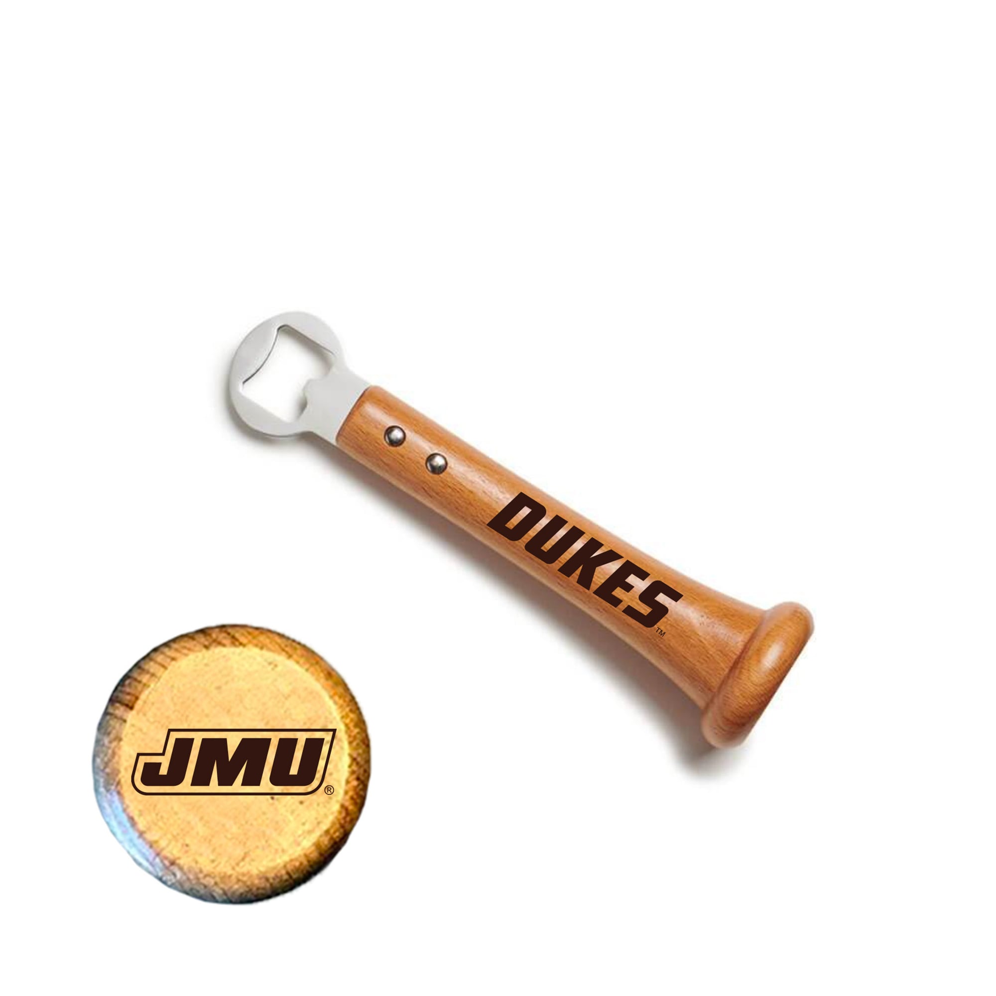 Jardine James Madison Dukes Baseball BBQ Pickoff Bottle Opener