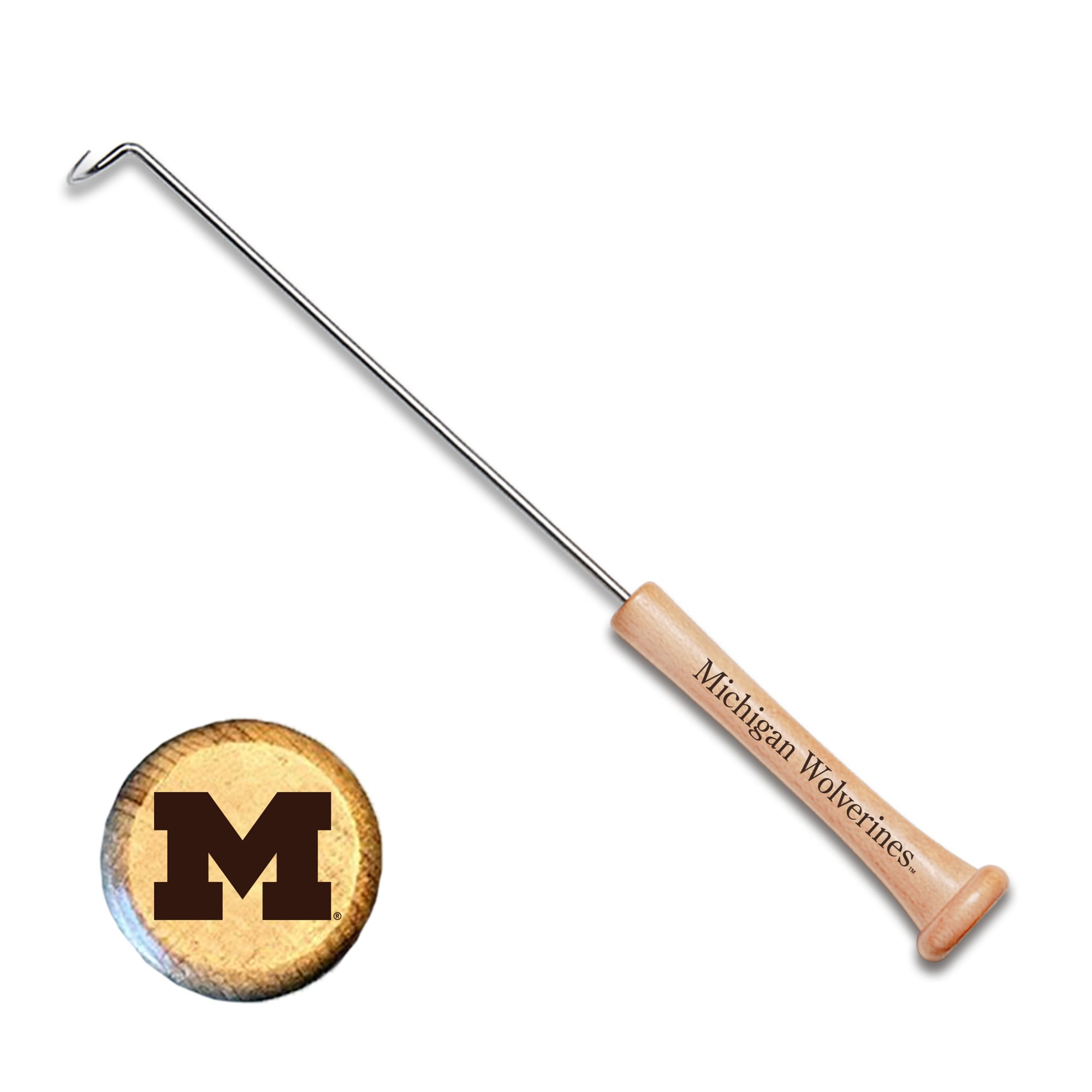 Jardine Michigan Wolverines Baseball BBQ The Hook Pigtail Tool