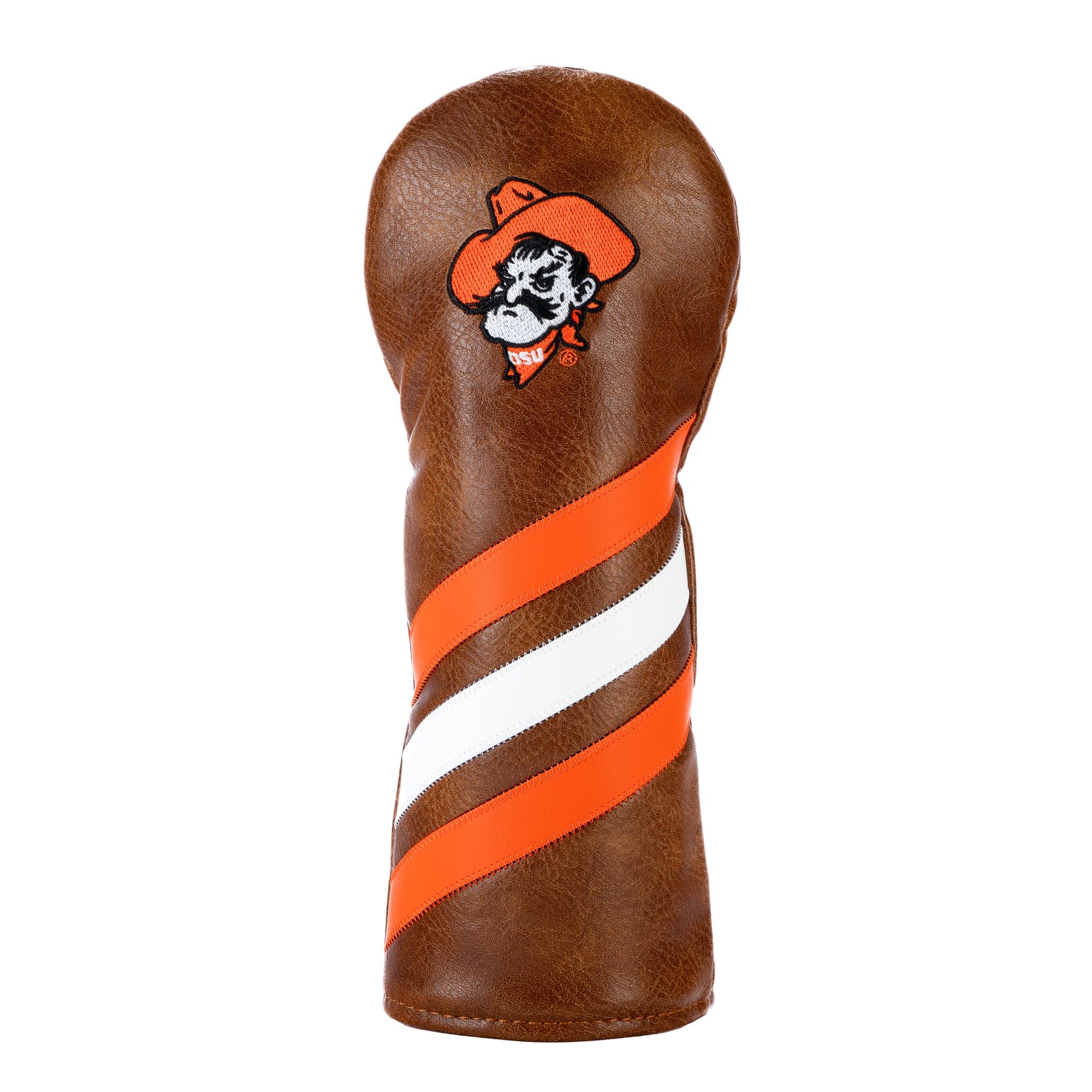 Hometown Brands Oklahoma State Cowboys Leather Stripes Fairway Cover