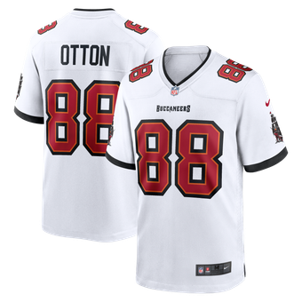 Tampa Bay Buccaneers Nike Game Road Jersey - White - Cade Otton - Mens