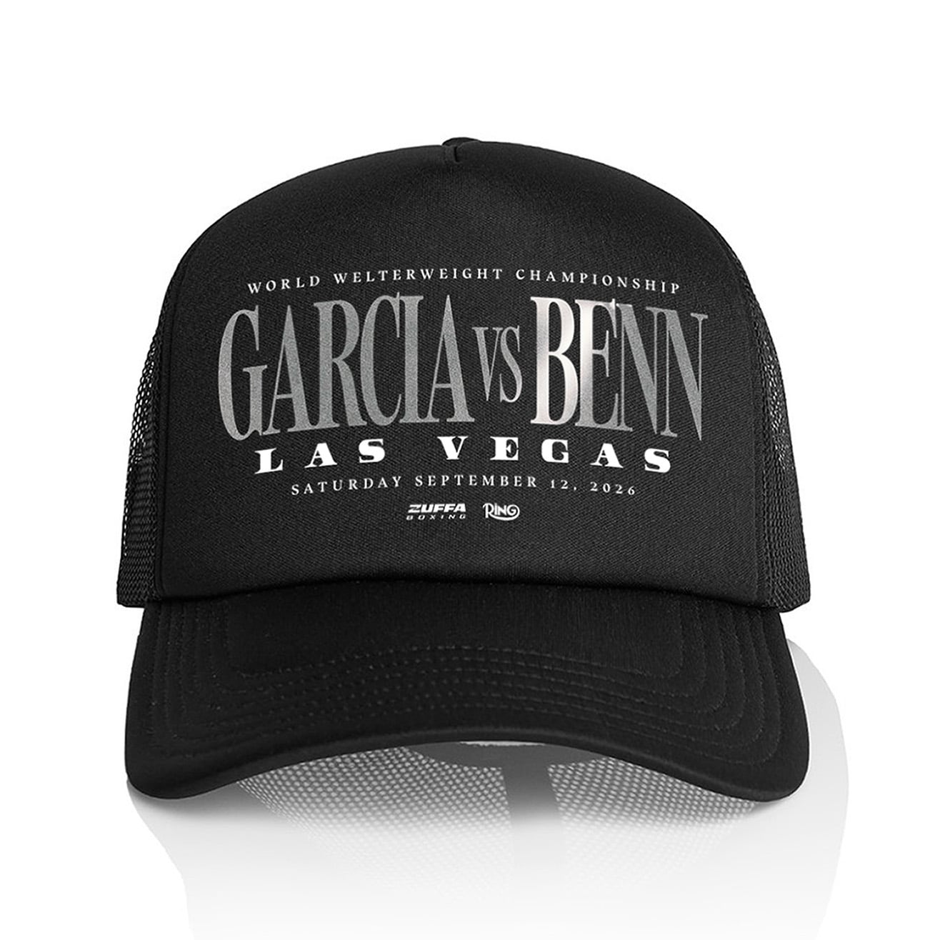 Men's Black Garcia vs. Benn Zuffa Boxing 11 Trucker Adjustable Hat