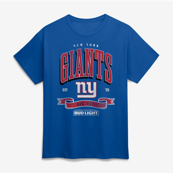 Men's Royal New York Giants Bud Light T-Shirt