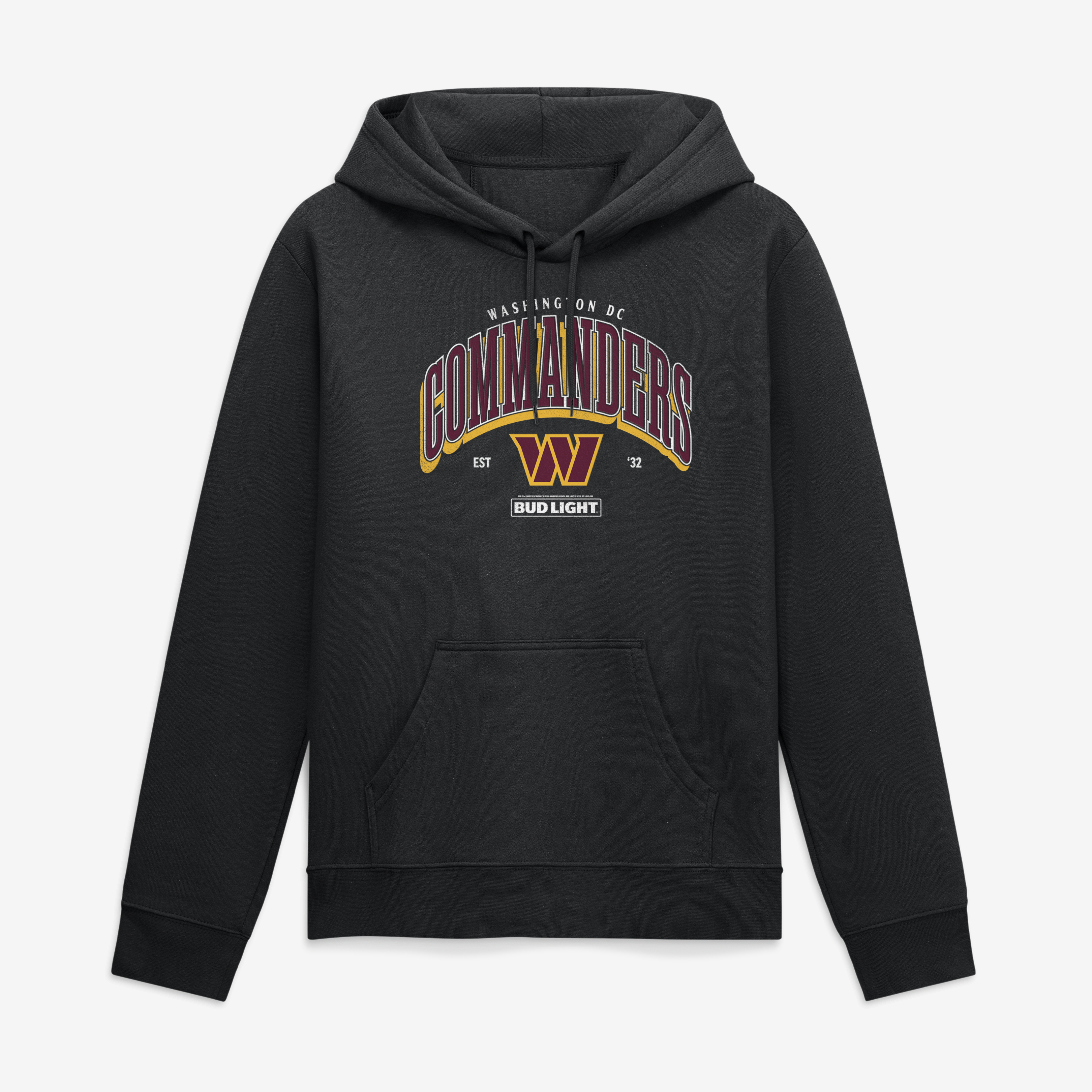 Men's Black Washington Commanders Bud Light Hoodie