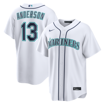 Men's Nike Kade Anderson White Seattle Mariners Home Replica Jersey