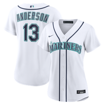 Women's Nike Kade Anderson White Seattle Mariners Home Replica Jersey