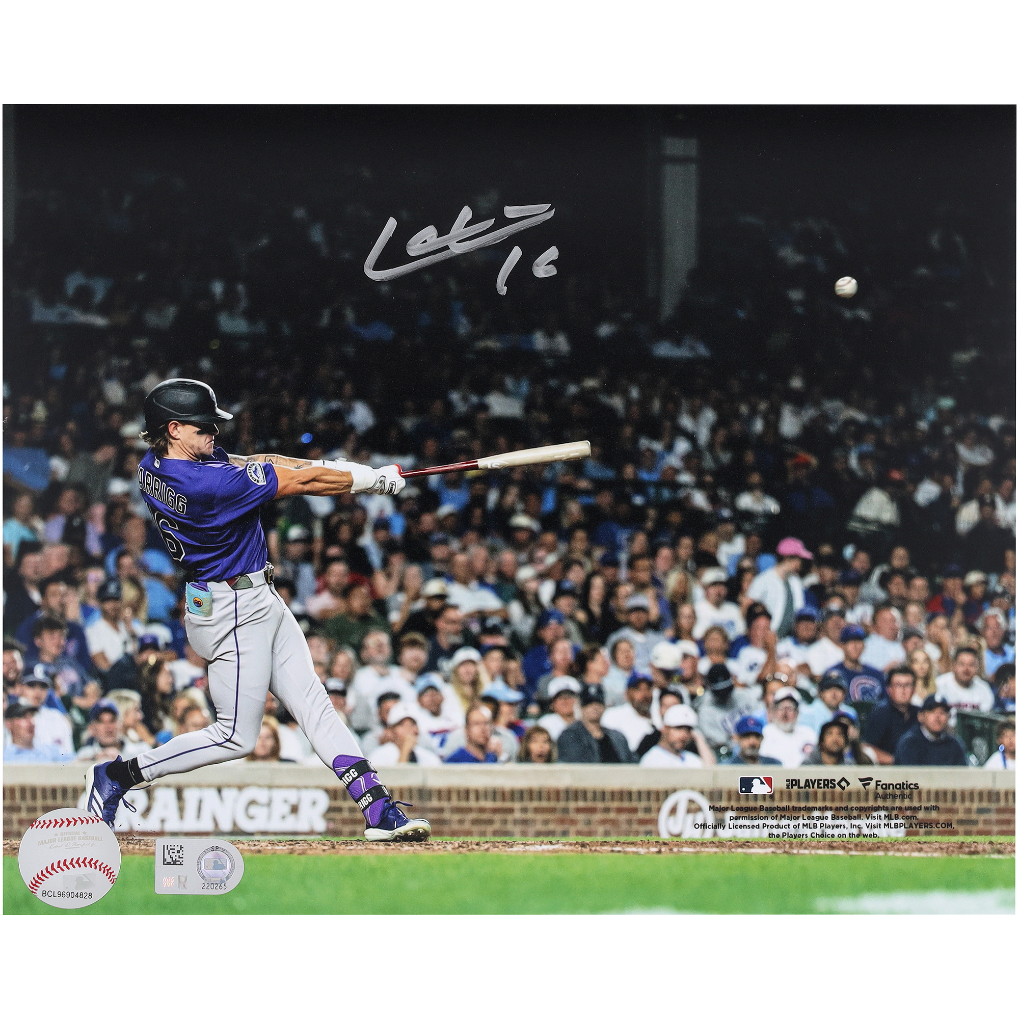 Cole Carrigg Colorado Rockies Autographed 8" x 10" Home Run Photograph