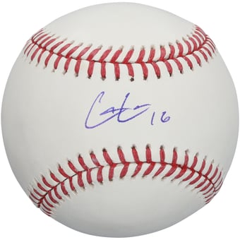 Cole Carrigg Colorado Rockies Autographed Baseball