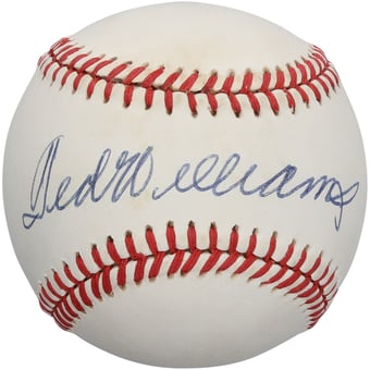 Ted Williams Boston Red Sox Autographed Baseball - BAS AF958