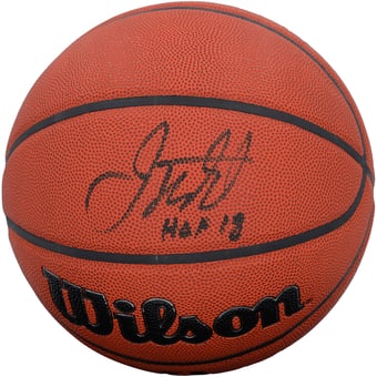 Jason Kidd New Jersey Nets Autographed Wilson Authentic Series Indoor/Outdoor Basketball with "HOF 18" Inscription