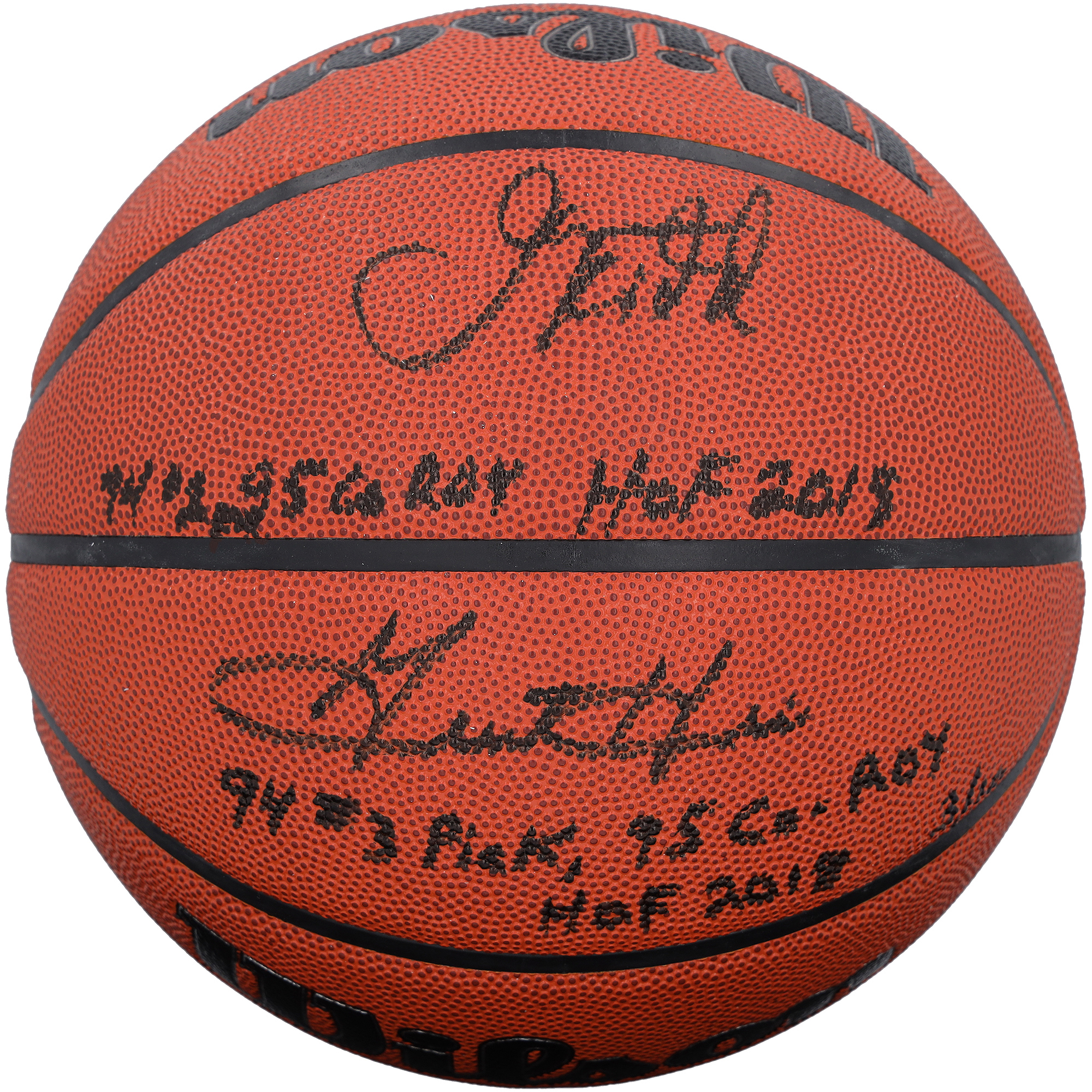 Jason Kidd & Grant Hill Autographed Wilson Authentic Series Indoor/Outdoor Basketball with Multiple Inscriptions