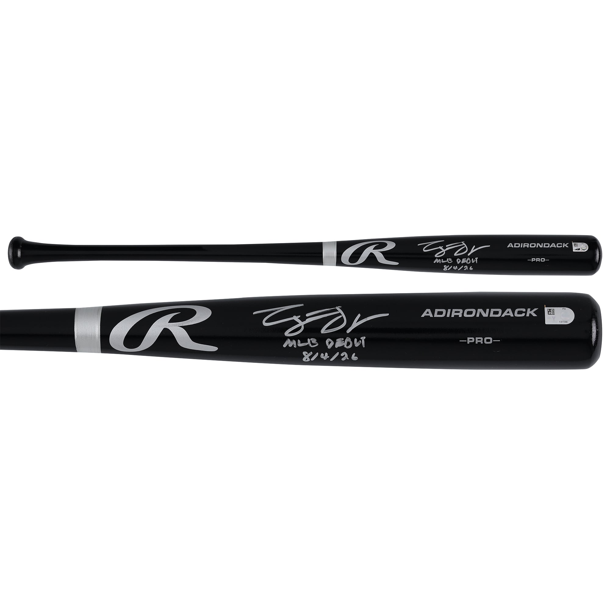 George Lombard Jr. New York Yankees Autographed Black Rawlings Pro Bat Inscription