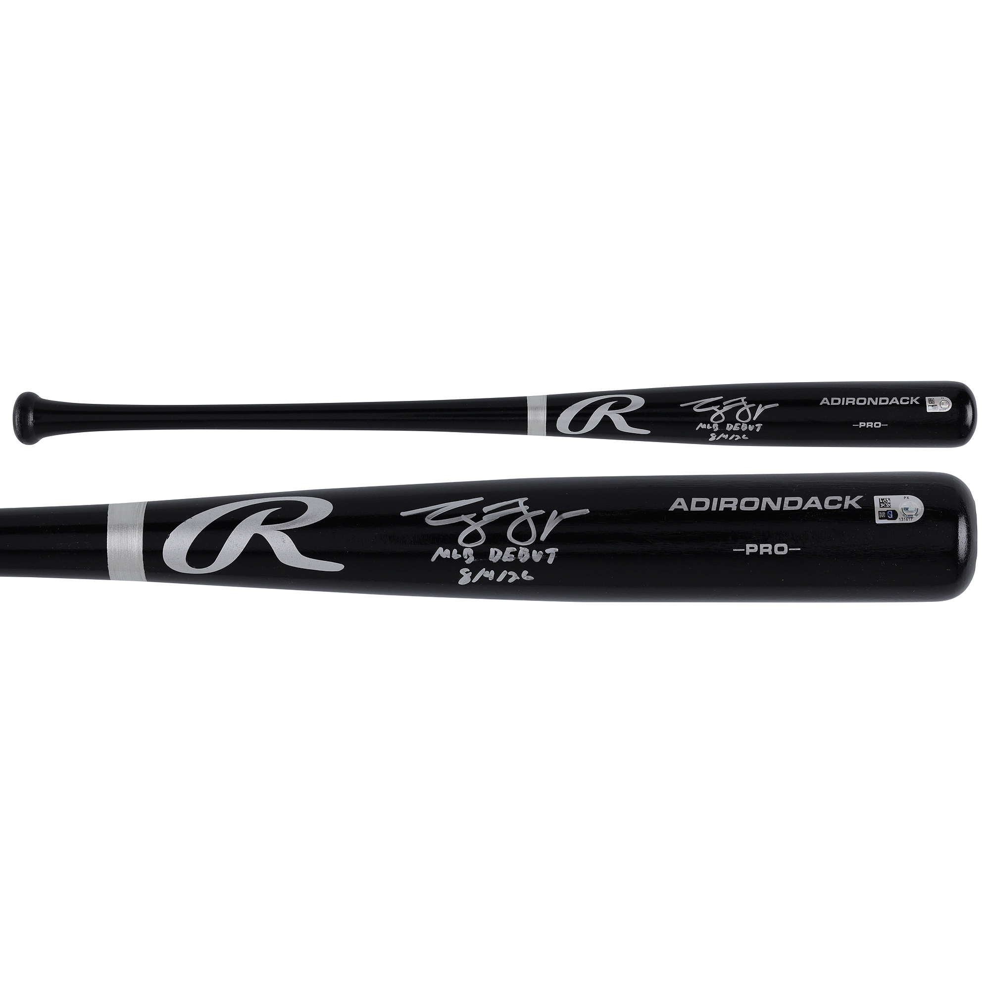 George Lombard Jr. New York Yankees Autographed Black Rawlings Pro Bat Inscription