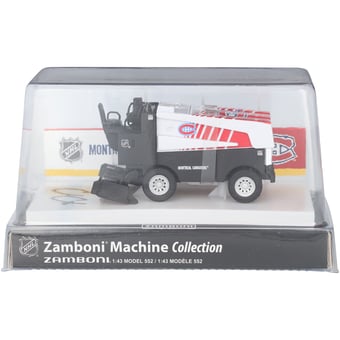 Cole Caufield Montreal Canadiens Autographed 1:43 Scale Die-Cast Zamboni