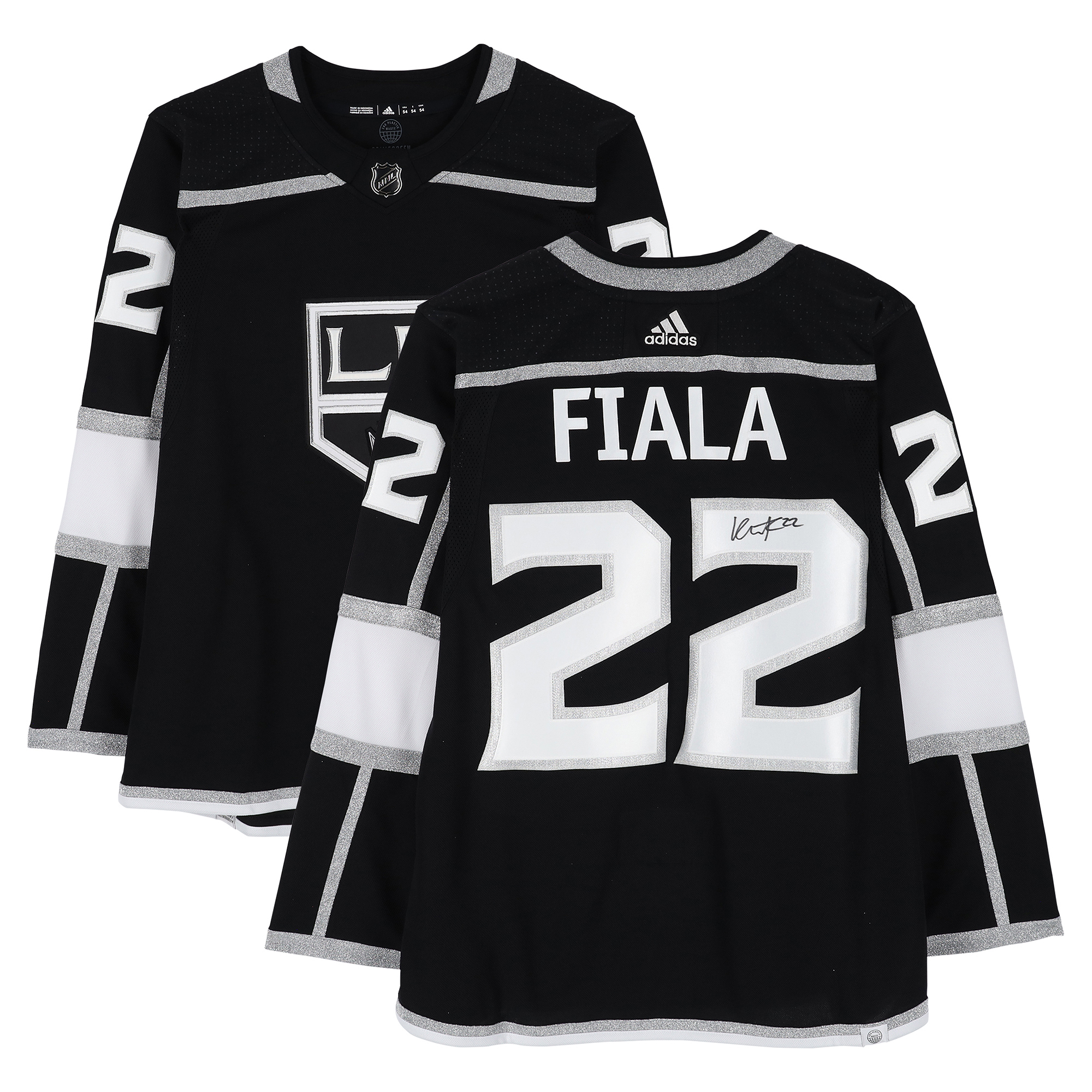 Kevin Fiala Los Angeles Kings Autographed Black adidas Jersey