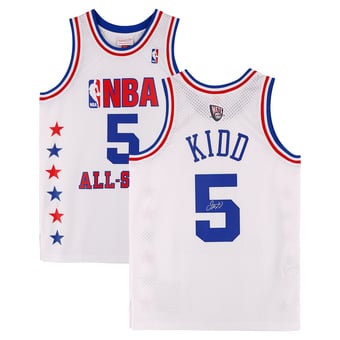 Jason Kidd NBA All-Star Autographed White Mitchell & Ness 2003 All-Star Game Swingman Jersey