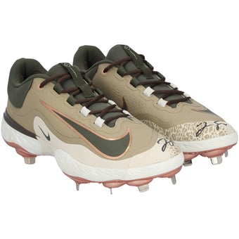 George Springer Toronto Blue Jays Autographed Player-Issued Green Nike Cleats from the 2025 MLB Season