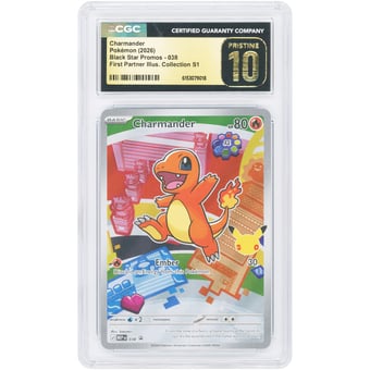 Charmander 2026 Pokemon Mega Evolution Promo #38 CGC Authenticated Pristine 10 Card