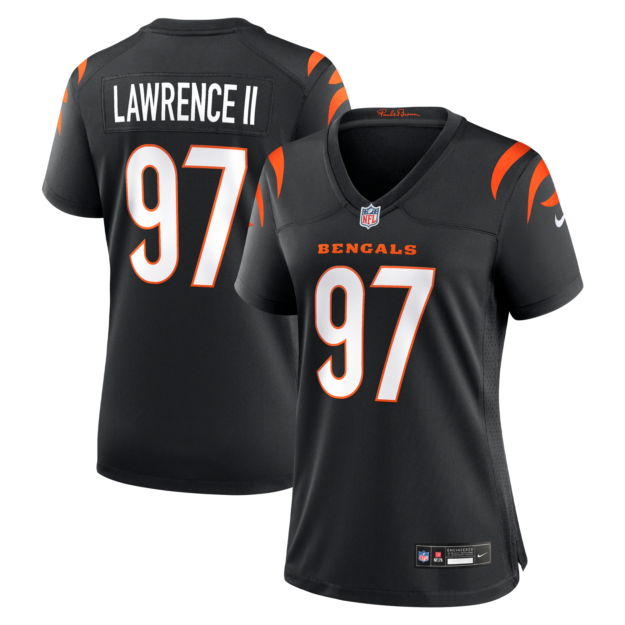 Cincinnati Bengals Nike Game Trikot – Schwarz – Dexter Lawrence II – Damen: retailer-supplied image
