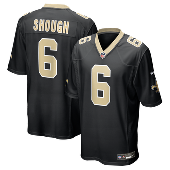 New Orleans Saints Nike Home Game Jersey - Black - Tyler Shough - Mens