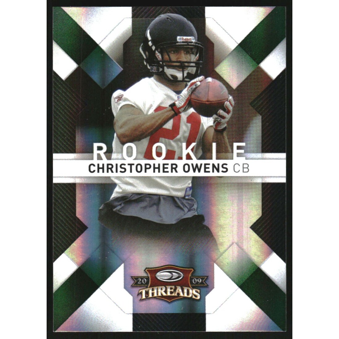 2009 Donruss Threads Retail Green #119 Chris Owens