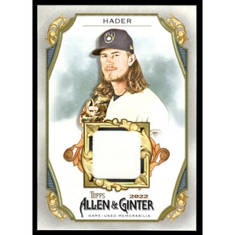 2022 Topps Allen and Ginter Relics #AGRBJH Josh Hader
