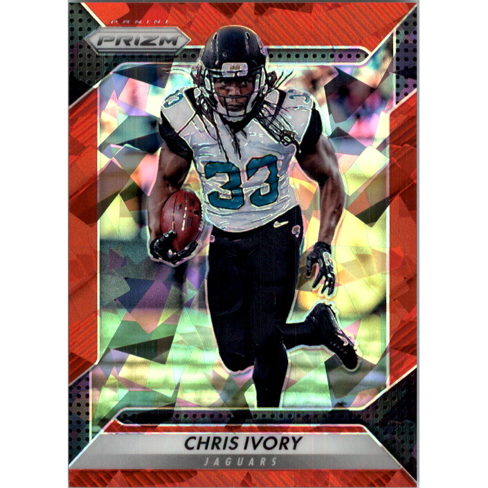 2016 Panini Prizm Prizms Red Crystals #4 Chris Ivory. rookie card picture