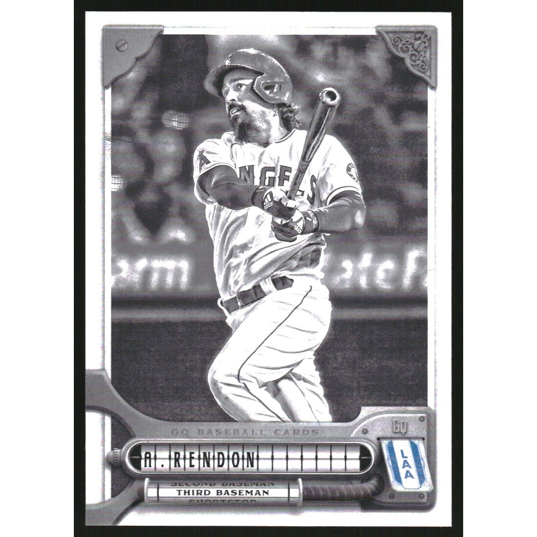 2022 Topps Gypsy Queen Black and White #209 Anthony Rendon. rookie card picture