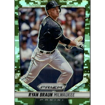 2014 Panini Prizm Prizms Camo #18 Ryan Braun