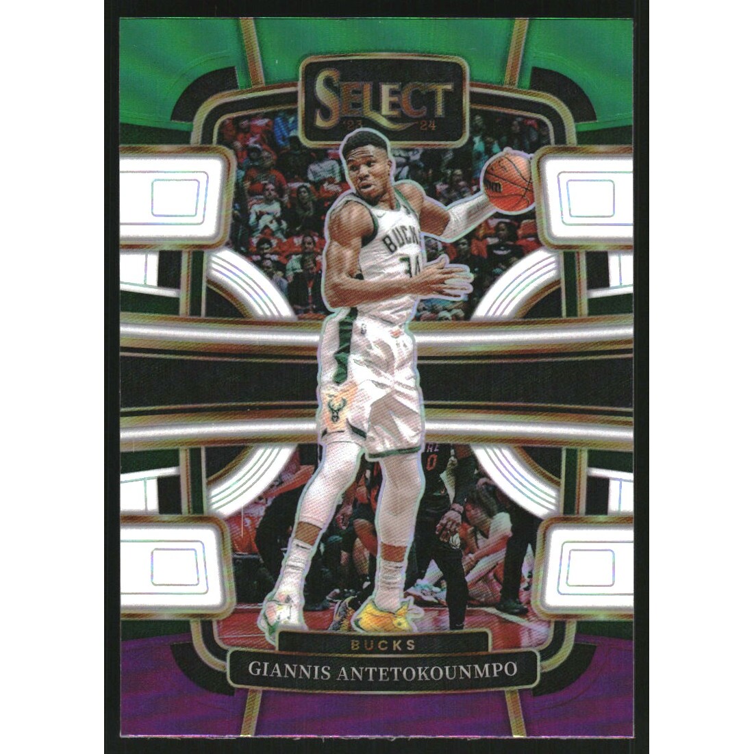 2023-24 Select Prizms Green White Purple #60 Giannis Antetokounmpo