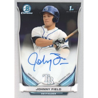 2014 Bowman Chrome Prospect Autographs #BCAPJF Johnny Field