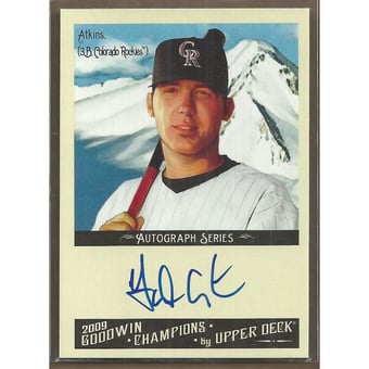 2009 Upper Deck Goodwin Champions Autographs #GA Garrett Atkins