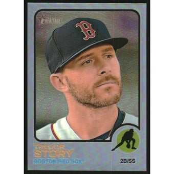 2022 Topps Heritage Chrome Refractors #507 Trevor Story