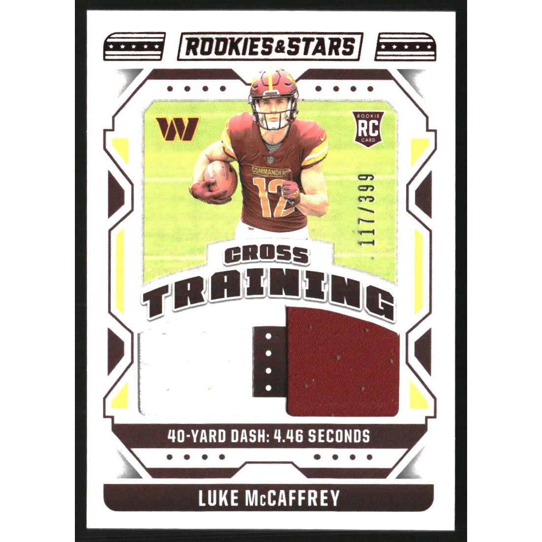 2024 Rookies and Stars Cross Training Materials #25 Luke McCaffrey