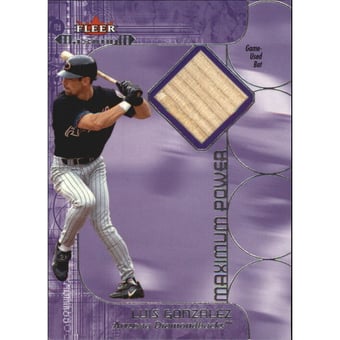 2002 Fleer Maximum Power Bat #9 Luis Gonzalez
